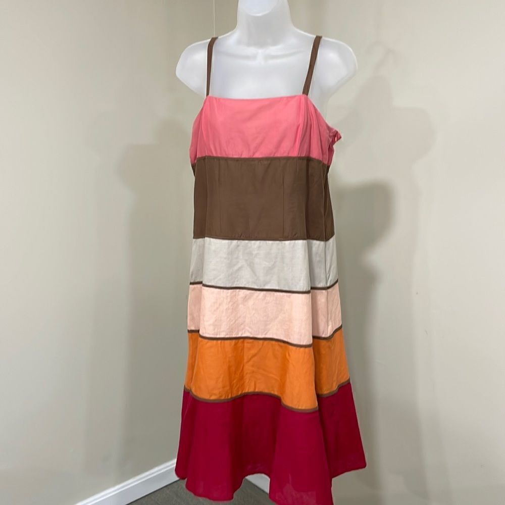 NWOT Spenser Jeremy Striped Spaghetti Strap Dress. Size 10 M medium